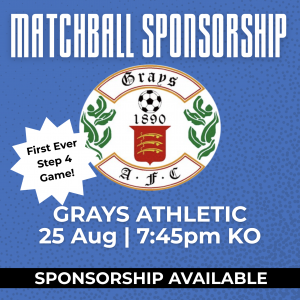 Match Ball Sponsor - Grays Athletic