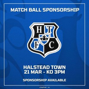 Match Ball Sponsor - Halstead Town