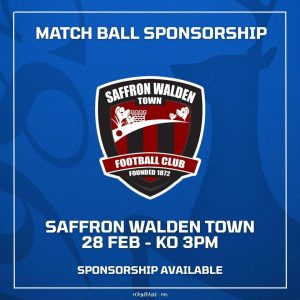 Match Ball Sponsor - Saffron Walden
