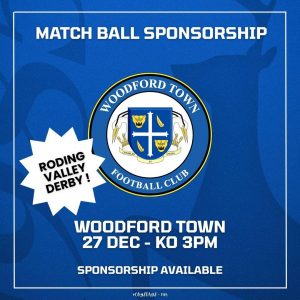 Match Ball Sponsor - Woodford Town