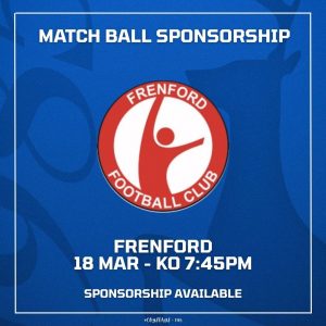 Match Ball Sponsor - Frenford