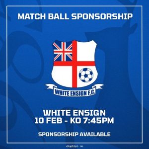 Match Ball Sponsor - White Ensign