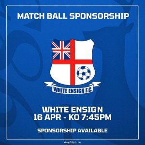 Match Ball Sponsor - White Ensign