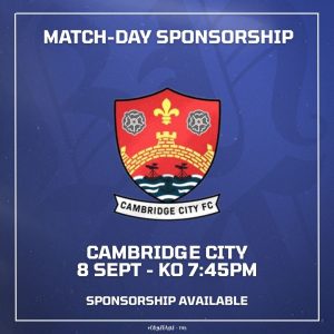 Match Ball Sponsor - Cambridge City