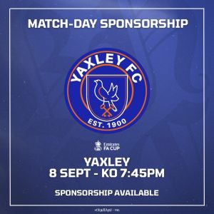 Match Ball Sponsor - Yaxley FC